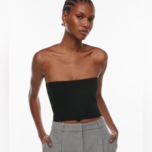 Babaton Sculpt Knit Cropped Tube Top Size Large